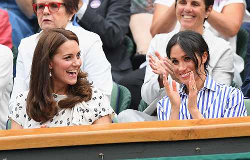 Duchesses Meghan And Kate Spend First Solo Outing Watching Serena Williams At Wimbledon