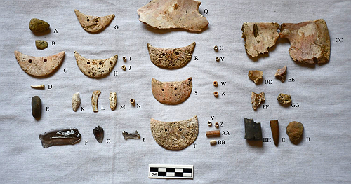 Pregnant woman's remains, showing signs of 