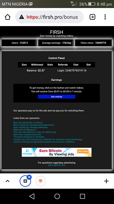 Earn an average of $17 daily in this website just by watching short video and ads. Its legit and...
